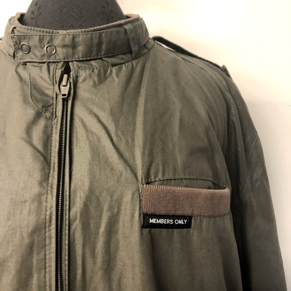 Vintage 80s Gray Members Only Jacket 1X - Picture 3 of 8